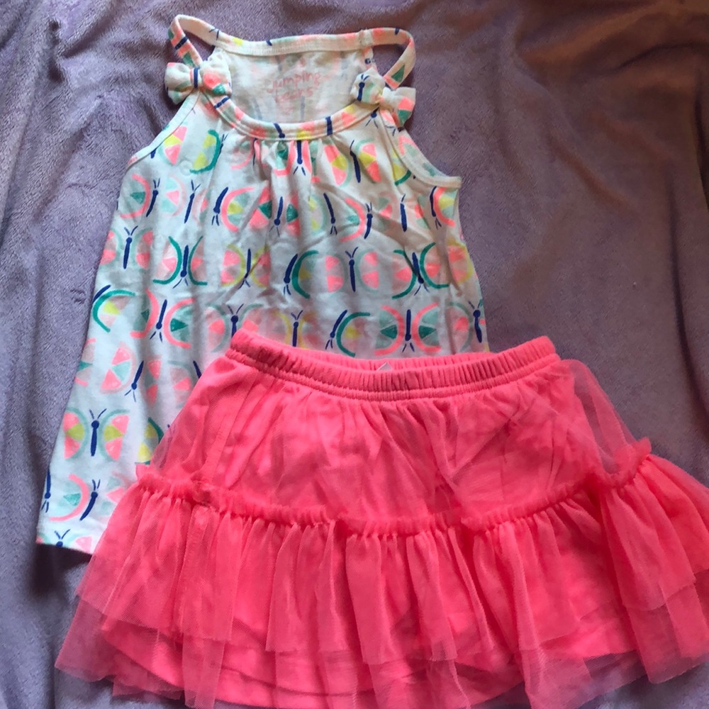 Girls 2T jumping beans skort tutu outfit